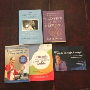 Books on Dementia by Emma Willis, Teepa Snow, Patti Davis, set of 5, like new